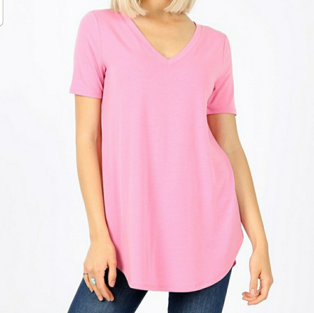 Candy Pink Zenana Tee